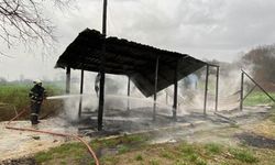 Boş barakada yangın çıktı