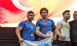 Büyükşehir bilek güreşçisi Avrupa yolunda