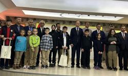Öğrenciler çizdikleri resimlerle yarıştılar