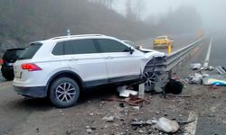 Bariyerlere çarparak durabildi: 1 yaralı 
