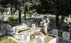 Şehir mezarlığı, bayram ziyaretine hazırlanıyor