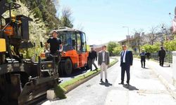 Sıcak asfalt çalışmaları başladı