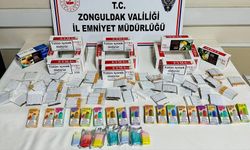 Zonguldak’ta kaçak elektronik sigara ve makaron operasyonu