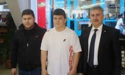 Fahri Aktaş, milli sporcu Hakan Kolçak ile karşılaştı