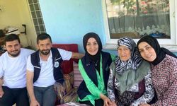 Belediye ekipleri 89 yaşına giren Havva teyzeyi yalnız bırakmadı