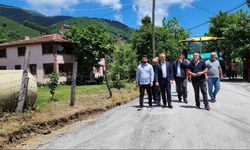 Köy yollarına sıcak asfalt