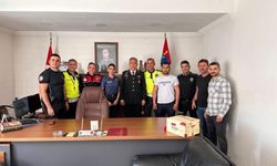 Polislerden jandarmaya anlamlı ziyaret