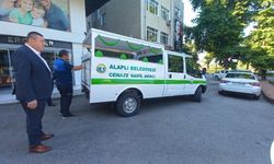 Yenilenen cenaze aracı hizmete girdi