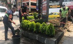 Gazipaşa Caddesi’nde çevre düzenleme çalışması başladı 