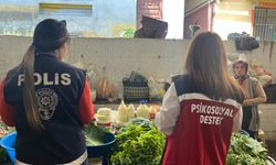 Polis, pazaryerinde bilgilendirdi