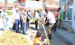 Doğal gaz için ilk kazma vuruldu