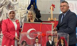 Kursiyerlerin el emeği göz nuru ürünleri sergilendi
