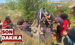 Kuyuda can pazarı: Ekipler dakikalarca ter döktü