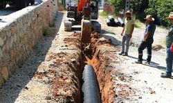 Yağmur suyu hattı çalışması başladı