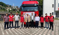 Gurbetçilerin gönderdiği yardım Tırı Zonguldak’a ulaştı 