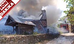 Alevlere teslim olan ev kullanılmaz hale geldi