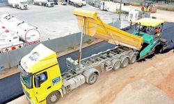 O sokağa 700 ton asfalt serildi