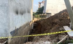 Bina temelinde göçük meydana geldi: 1 yaralı
