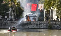 İtfaiyenin tatbikatı gerçeğini aratmadı