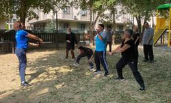Özel çocuklar, sabah sporu ile iş başı yaptı