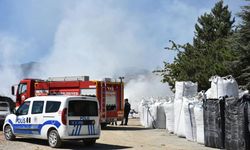 Sanayi sitesinde korkutan yangın