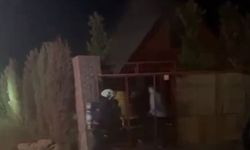 Bungalovda yangın itfaiye ekiplerince söndürüldü