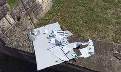 Şehir mezarlığına maganda saldırısı
