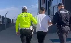 Trafiği tehlikeye düşüren motosiklet sürücüsü yakalandı