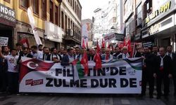 Ak Parti Gençlik Kollarından Filistin'e destek yürüyüşü