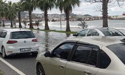 Dev dalgalar, Karadeniz Sahil Yolu'na ulaştı