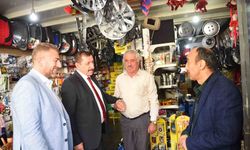 Op. Dr. Rahmi Galip Vidinlioğlu eski sanayi sitesi esnafını ziyaret etti