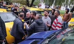 Taksi durağı karıştı: Şoförler birbirine girdi 