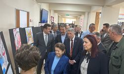 Köksal Toptan ve Saime Toptan, 'Cumhuriyet ve 100'üncü Yıl' Resim sergisini açtılar