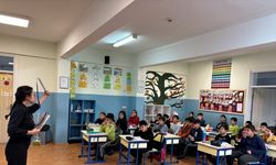 Çocuklar interaktif yöntemle sıfır atığı öğreniyor