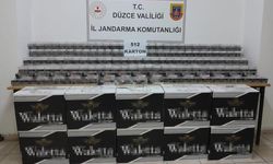 Yol kontrolünde durdurulan araçtan 512 karton kaçak sigara çıktı
