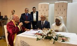 Afrikalı gelin, Türk gelenek ve göreneklerine göre evlendi