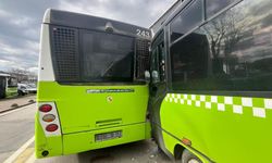 Özel halk otobüsü ile belediye otobüsü çarpıştı: 6 yaralı