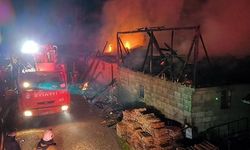 Ahır ve samanlık yandı; 4 büyükbaş öldü