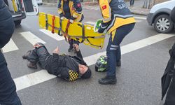 Motokurye kazası: 1 yaralı