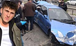 21 yaşındaki Emirhan Çelik'in öldüğü feci kaza güvenlik kamerasında