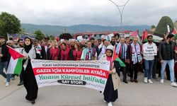 Üniversitesi öğrencilerinden Gazze'ye destek yürüyüşü