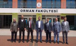 KBÜ Rektörü Prof. Dr. Fatih Kırışık Orman Fakültesi'ni ziyaret etti