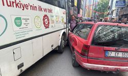 Gazipaşa’da kaza: Halk otobüsü ile otomobil çarpıştı
