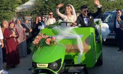 'Patpat' gelin arabası oldu