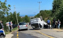 Kamyonet takla attı: 1 yaralı