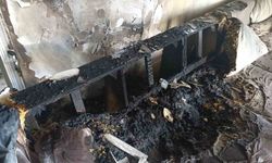 Şarja takılı bırakılan taşınabilir batarya patladı, evde yangın çıktı