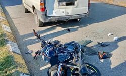 Motosiklet kazası: 1 yaralı