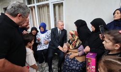 Cumhurbaşkanı Recep Tayyip Erdoğan'dan memleketinde komşu ziyareti