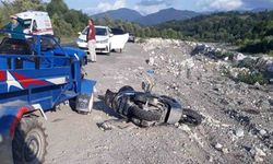 Motosiklet kazası: 1 yaralı