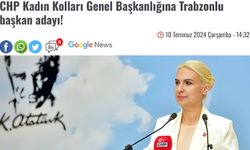 Karadeniz Gazetesi böyle manşet attı: CHP Kadın Kolları Genel Başkanlığına Trabzonlu başkan adayı!